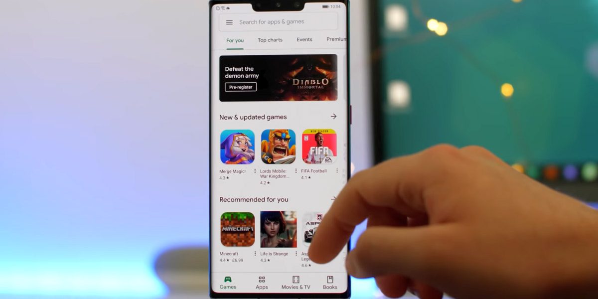 Huawei Mate 30 avec Google Play Store