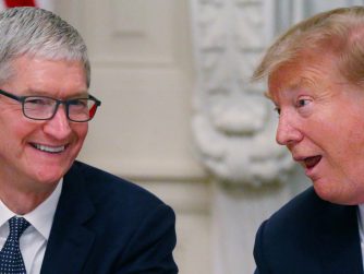 Tim Cook et Donald Trump