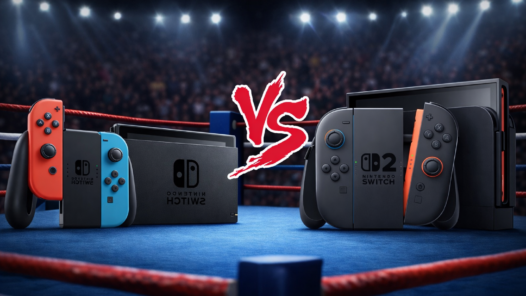 Switch 1 Vs. Switch 2. Image générée par IA